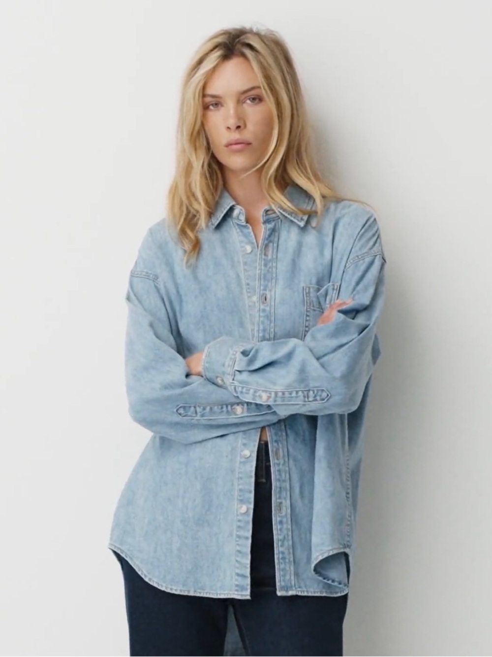 Denim Forum The ‘80s Comfy Denim Shirt